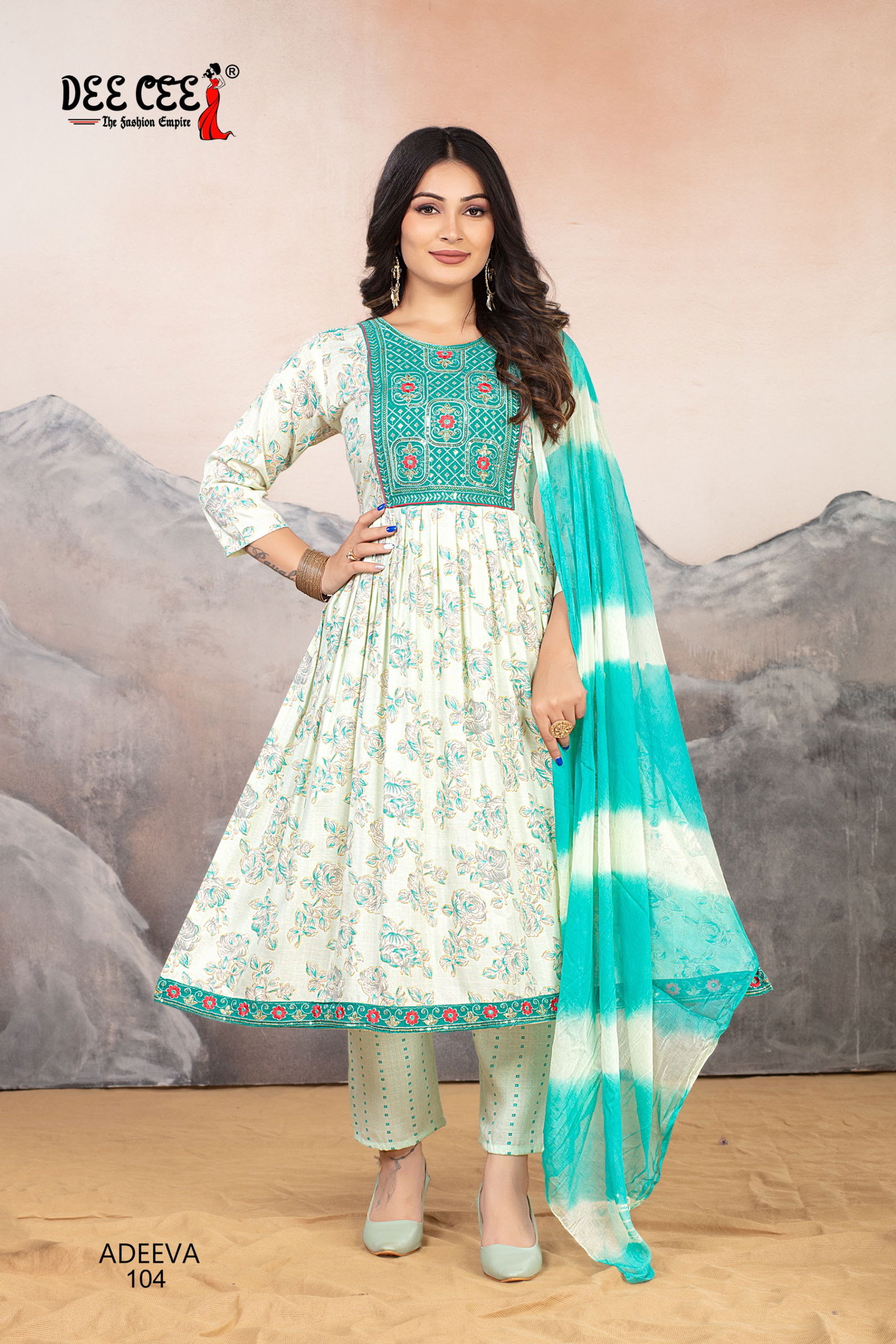 Adeeva By Deecee Rayon Kurti With Bottom Dupatta Exporters In India